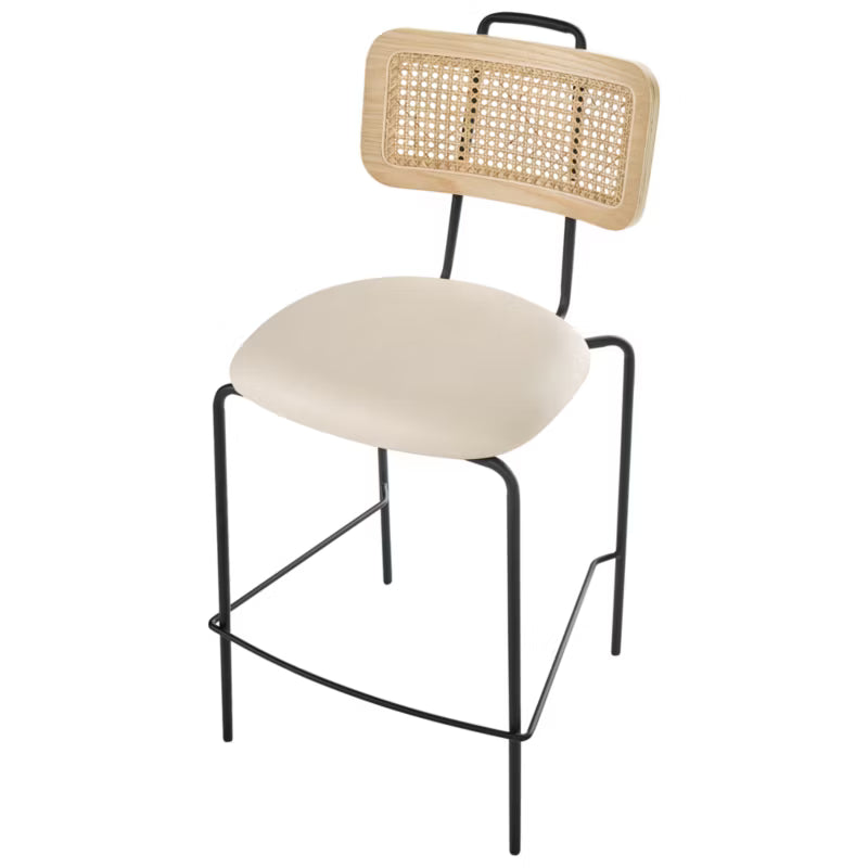 Barstol Adelanto Sæt af 2 Lys Beige