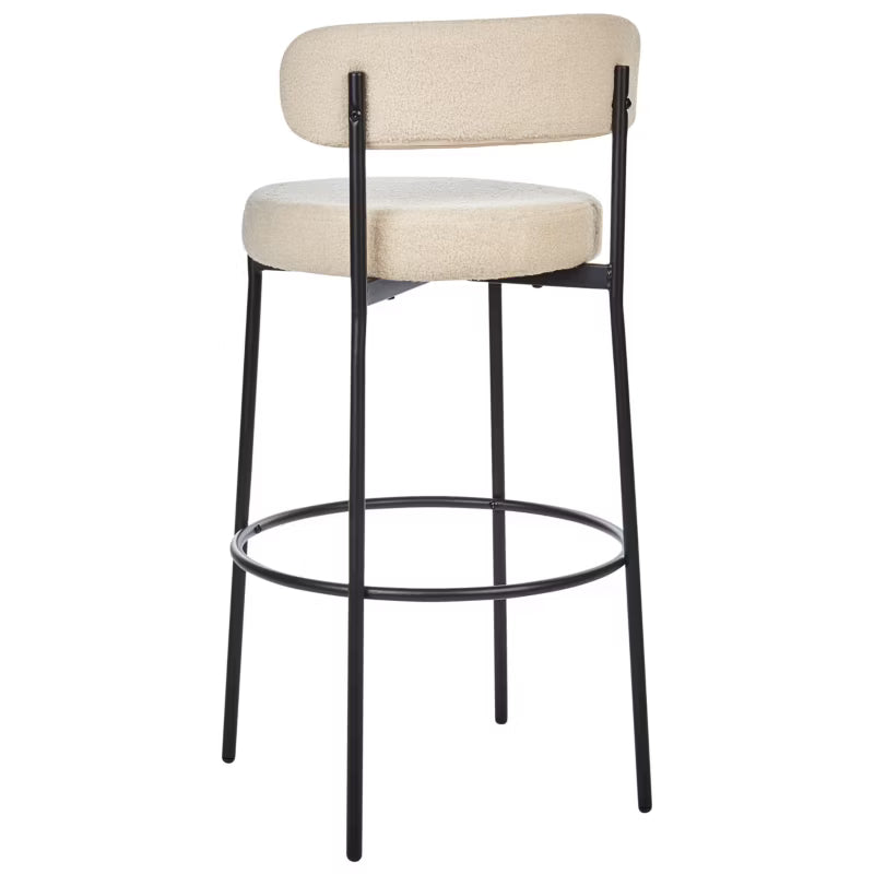 Barstol Allison Bouclé 2 Stk. Stålben