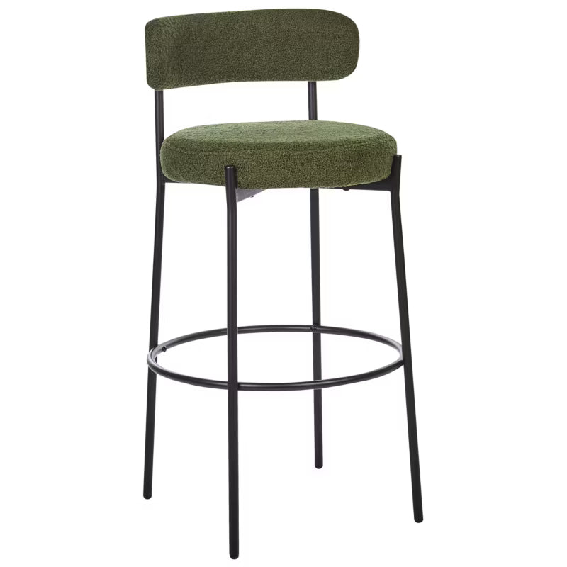 Barstol Allison Bouclé Grøn 2 Stk