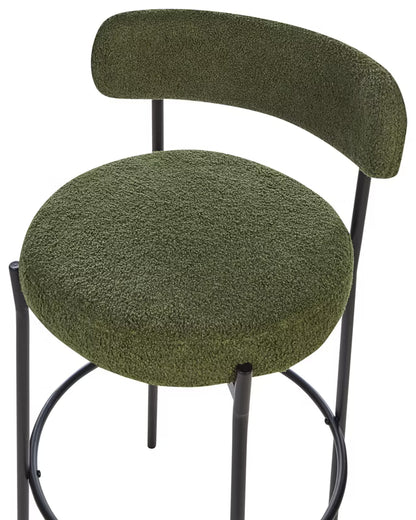 Barstol Allison Bouclé Grøn 2 Stk
