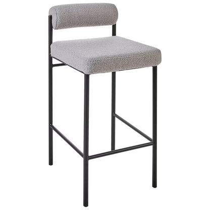 Barstol Amaya 42x82 cm Bouclé Grå 2 Stk