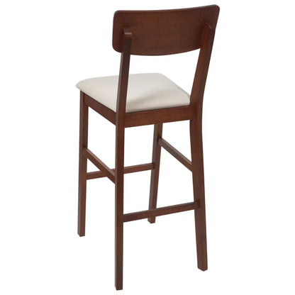 Barstol Ambler Sæt af 2 Mørkebrun/Beige