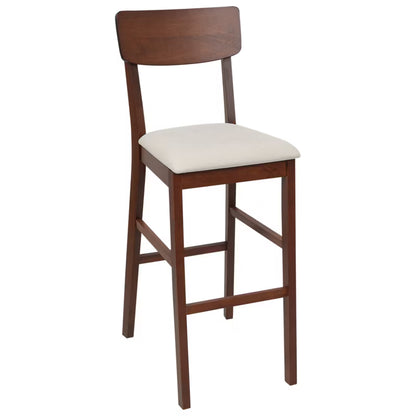 Barstol Ambler Sæt af 2 Mørkebrun/Beige