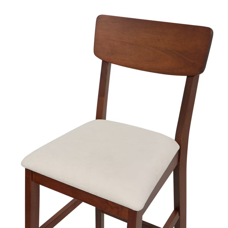 Barstol Ambler Sæt af 2 Mørkebrun/Beige