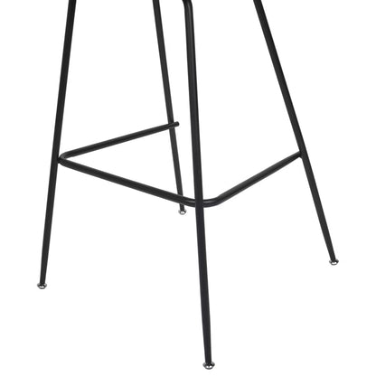 Barstol Arcola 52x54x114 cm Velour Beige Sæt af 2