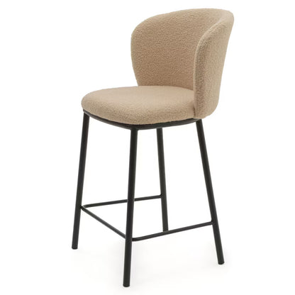 Barstol BARI Mørk Beige Bouclé