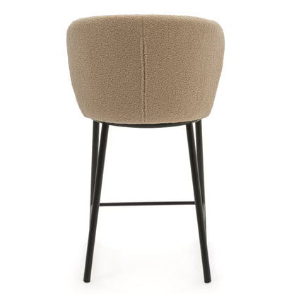 Barstol BARI Mørk Beige Bouclé