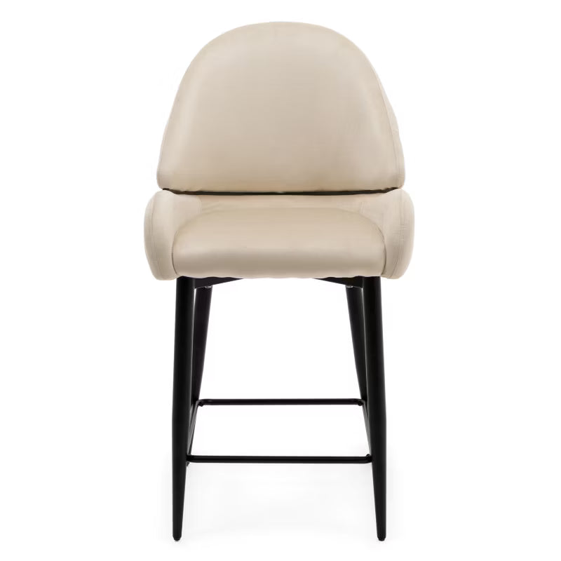 Barstol Bergamo 56x61 cm Beige Fløjl