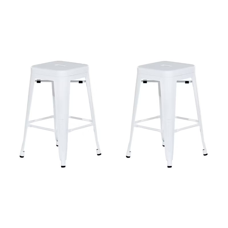 Barstol Cabrillo 2 Stk. Hvid Metal
