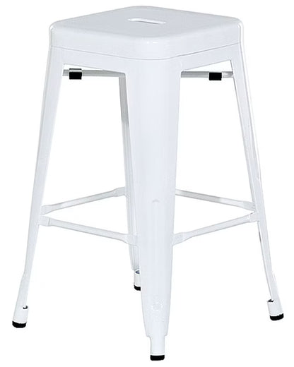 Barstol Cabrillo 2 Stk. Hvid Metal