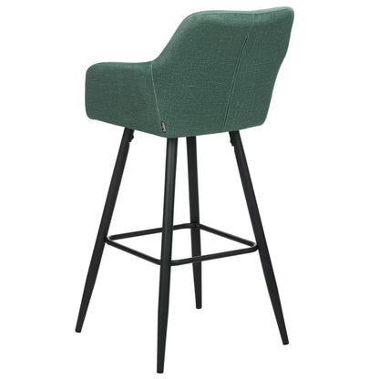 Barstol Casmalia 50x54x103 cm Mørkegrøn Velour Sæt af 2