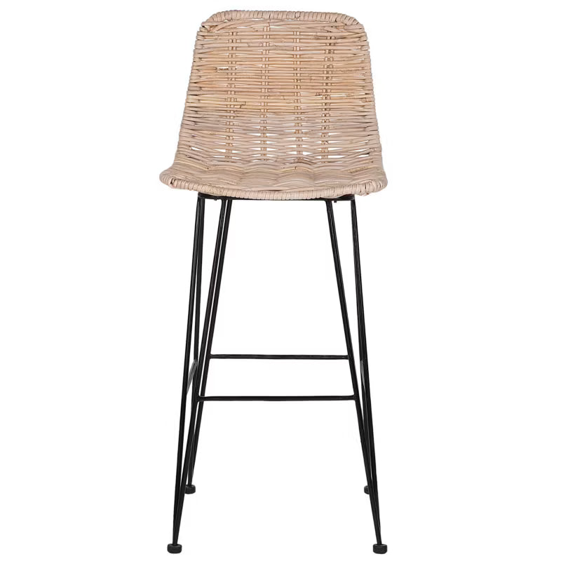 Barstol Cassita Rattan Natur Sæt med 2 Stk