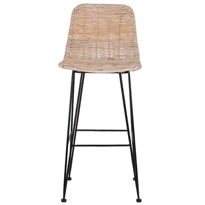 Barstol Cassita Rattan Natur Sæt med 2 Stk
