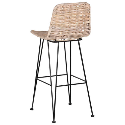 Barstol Cassita Rattan Natur Sæt med 2 Stk