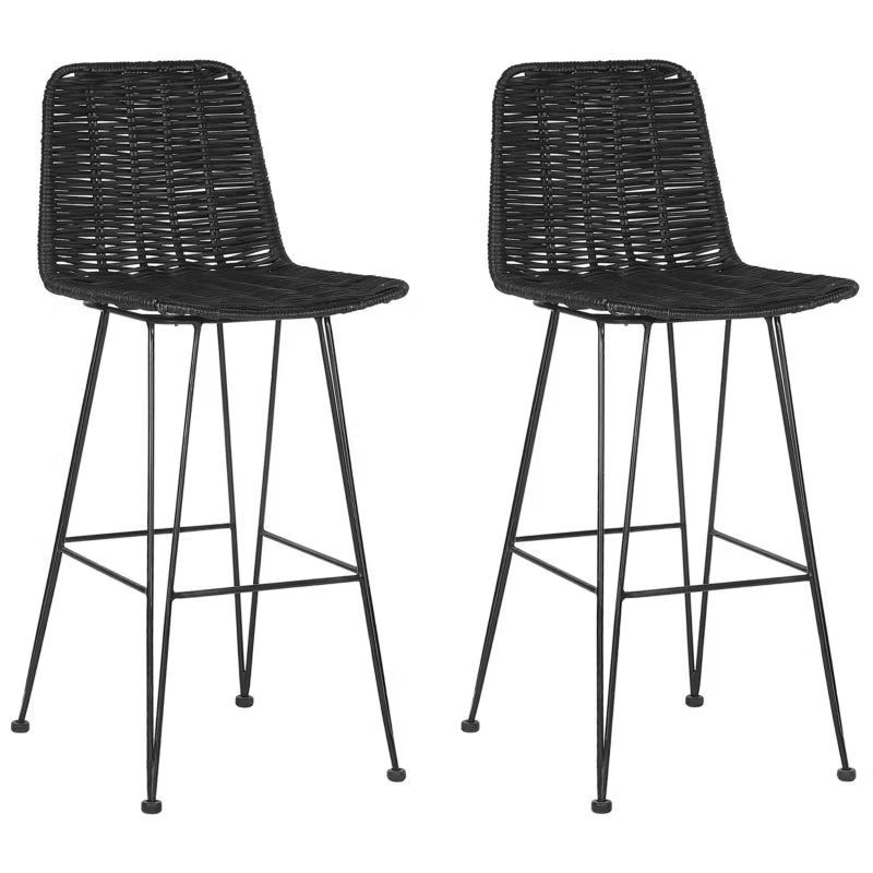 Barstol Cassita Rattan Sort 2-Pak