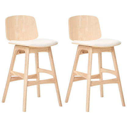 Barstol Charleston Sæt af 2 stk. Lys Brun og Beige