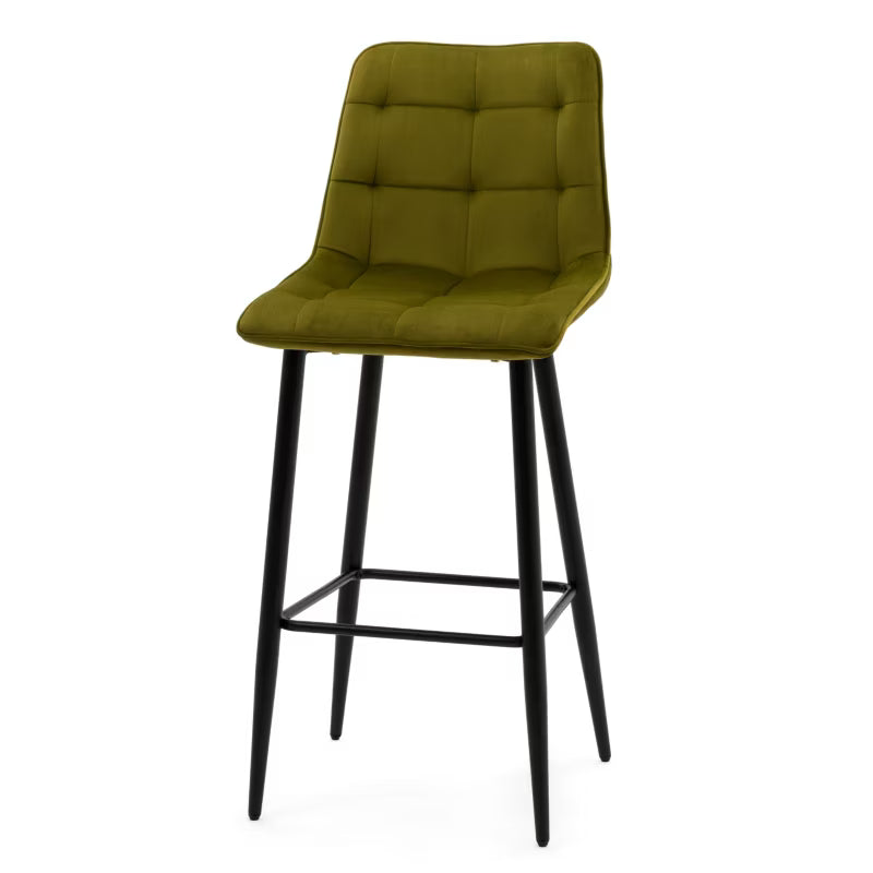 Barstol CHIC Fløjl Olivengrøn