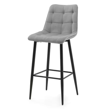 Barstol CHIC Lys Grå Fløjl