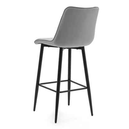Barstol CHIC Lys Grå Fløjl