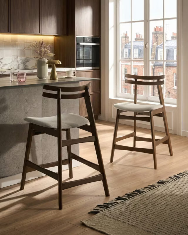 Barstol Cynthiana 52x63x91 cm Træ 2 Stk
