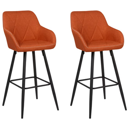 Barstol Darien 50x54x103 cm Orange 2 Stk
