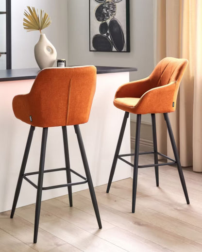 Barstol Darien 50x54x103 cm Orange 2 Stk