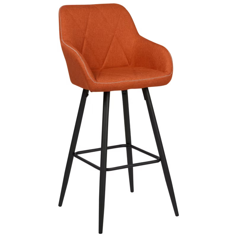 Barstol Darien 50x54x103 cm Orange 2 Stk