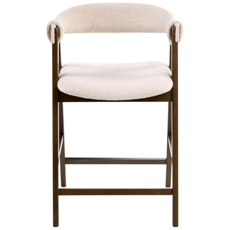Barstol Day Bouclé Brun og Beige 2 Stk