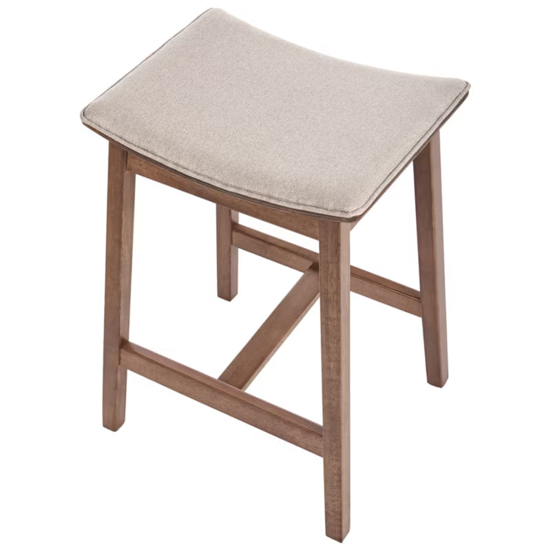 Barstol Dixon 2 Stk. Mørkebrun og Beige