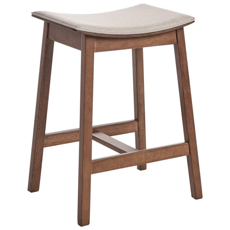 Barstol Dixon 2 Stk. Mørkebrun og Beige
