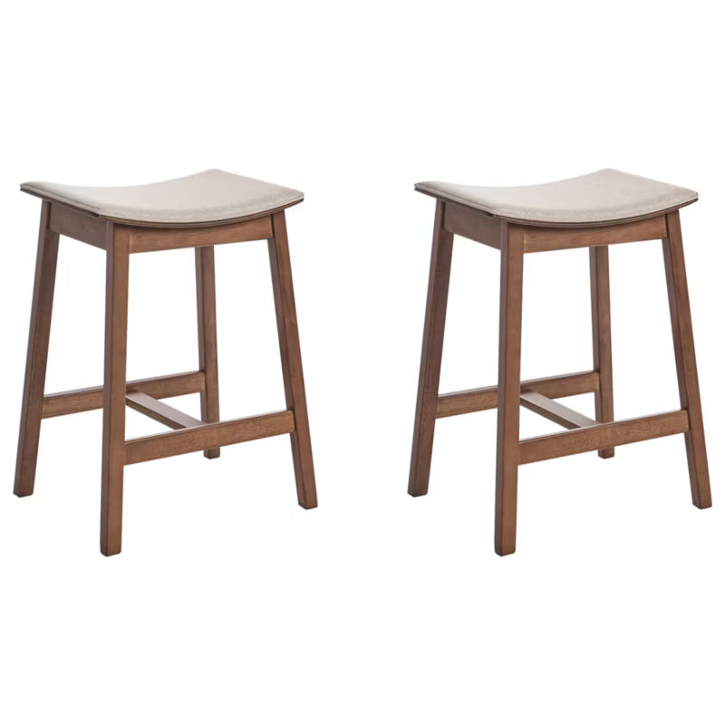 Barstol Dixon 2 Stk. Mørkebrun og Beige