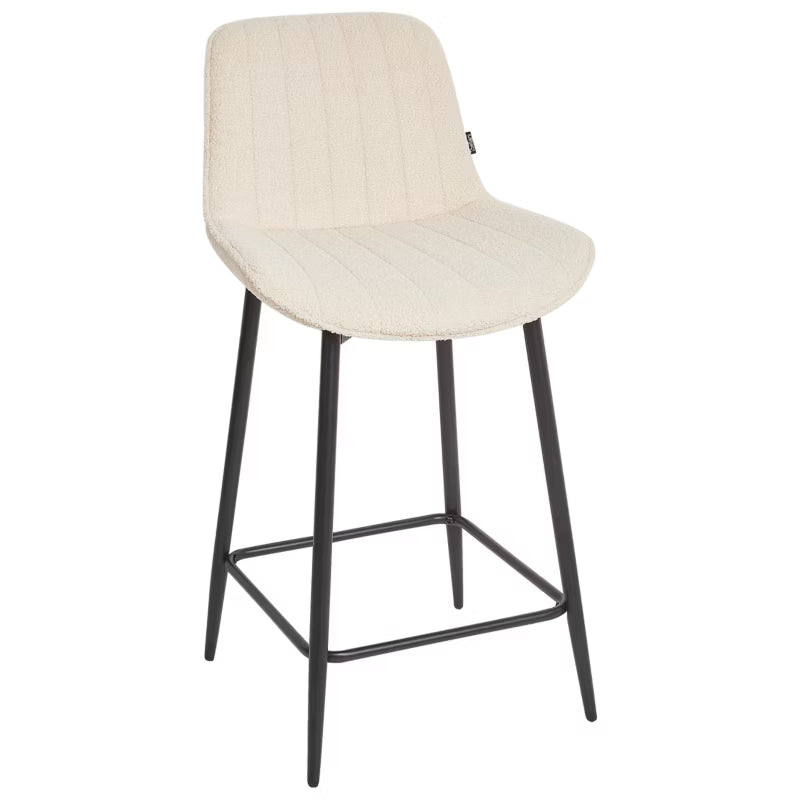 Barstol Dubrovnik Bouclé Lysebeige 2 Stk