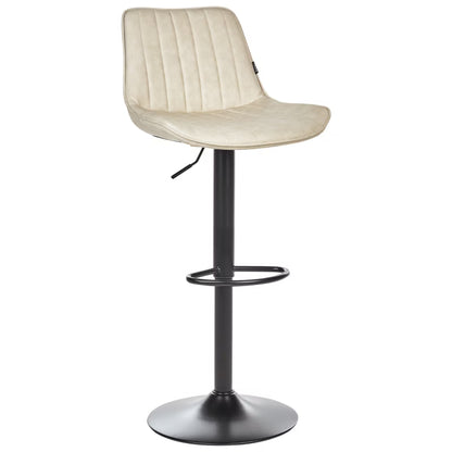 Barstol Dubrovnik Drejelig Kunstlæder Lysebeige 2 Stk