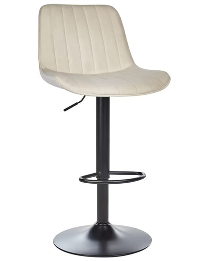 Barstol Dubrovnik Drejelig Velour Lys Beige 2 Stk