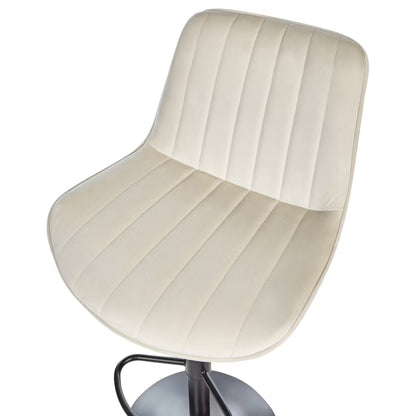 Barstol Dubrovnik Drejelig Velour Lys Beige 2 Stk