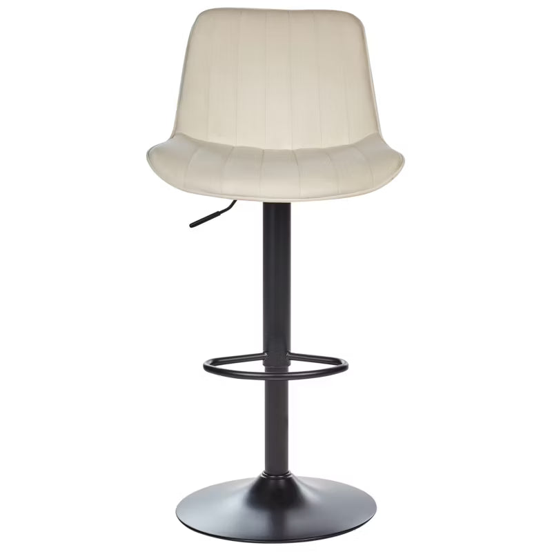 Barstol Dubrovnik Drejelig Velour Lys Beige 2 Stk