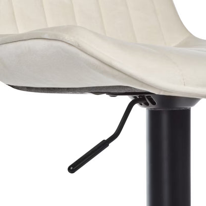 Barstol Dubrovnik Drejelig Velour Lys Beige 2 Stk