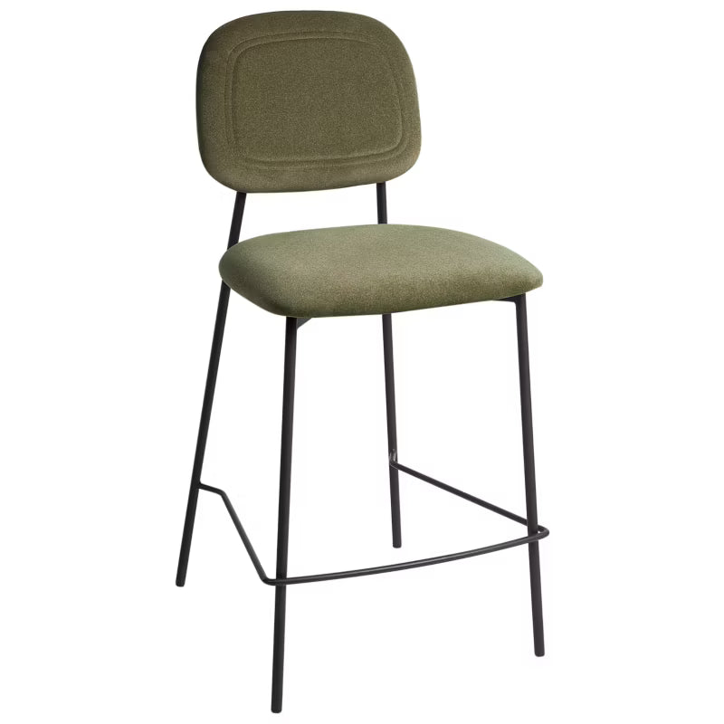 Barstol Duette Velour Olivengrøn 2-Pak