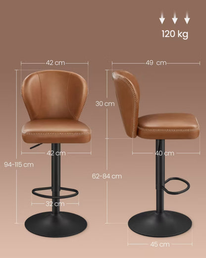 Barstol EKHO 2 Stk. Brun
