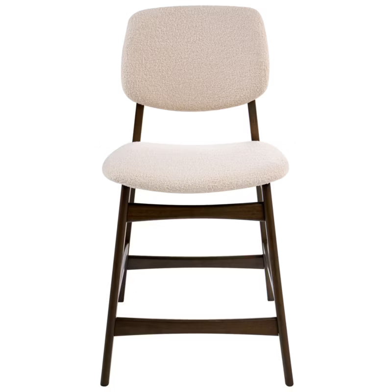Barstol Elaine Bouclé Brun Lys Beige 2 Stk