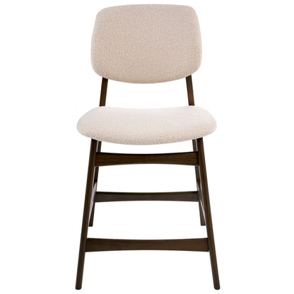 Barstol Elaine Bouclé Brun Lys Beige 2 Stk