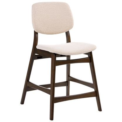 Barstol Elaine Bouclé Brun Lys Beige 2 Stk