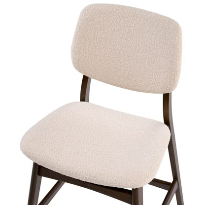 Barstol Elaine Bouclé Brun Lys Beige 2 Stk