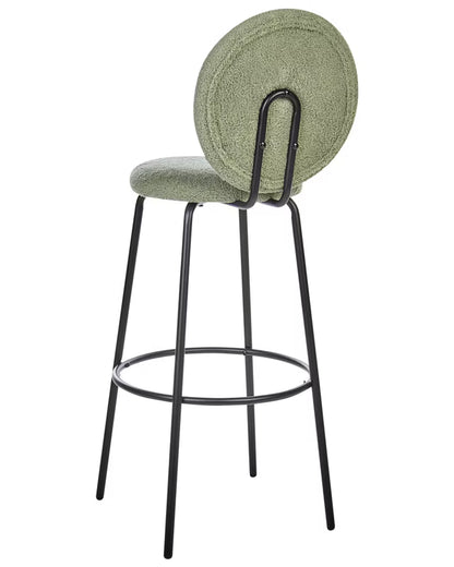 Barstol Emery Bouclé Lysegrøn 2 Stk.