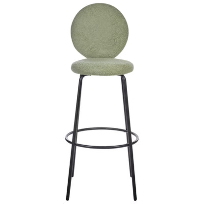 Barstol Emery Bouclé Lysegrøn 2 Stk.