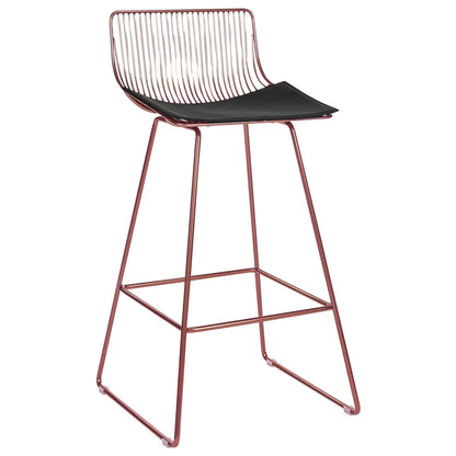 Barstol Fredonia 50x49x97 cm Rosa Guld 2 Stk