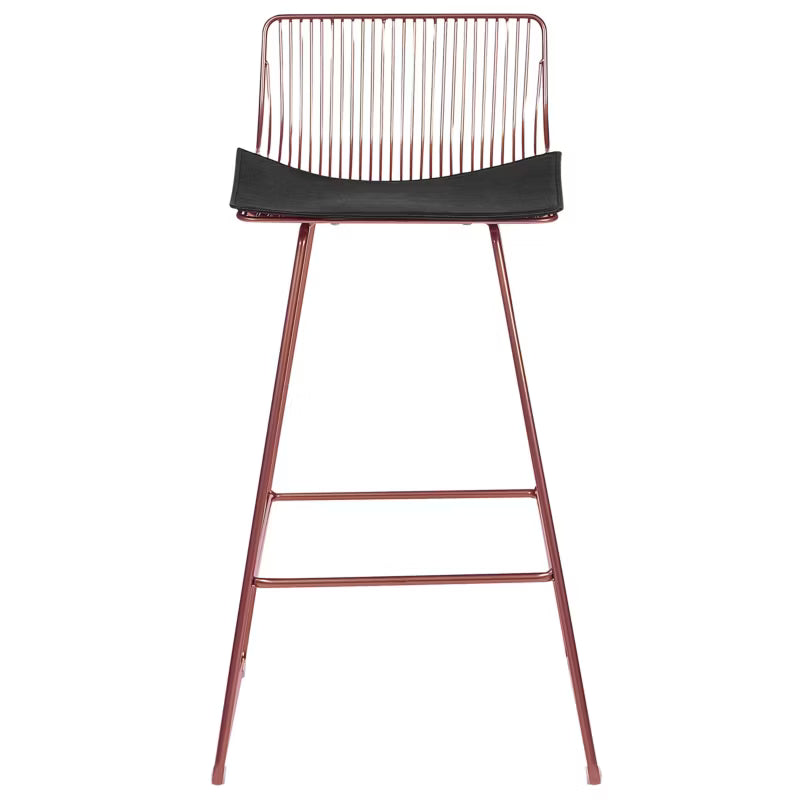 Barstol Fredonia 50x49x97 cm Rosa Guld 2 Stk