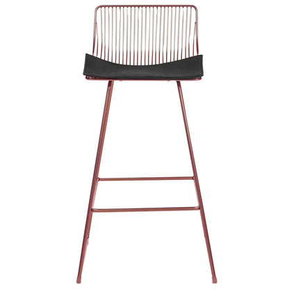 Barstol Fredonia 50x49x97 cm Rosa Guld 2 Stk