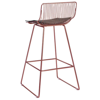 Barstol Fredonia 50x49x97 cm Rosa Guld 2 Stk