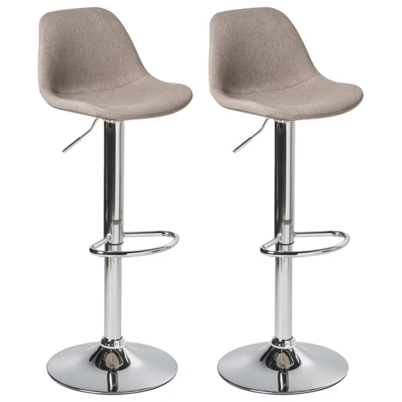 Barstol Kahla Drejelig Beige Grå Sæt med 2 Stk.